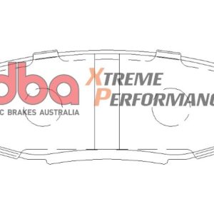 DBA Xtreme Performance Rear Brake Pad Set 116.3 x 44.5 x 17.3mm for Lexus LX450 / Lexus LX570 & More