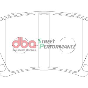 DBA Street Performance Rear Brake Pad Set 105.3 x 56 x 16mm for Audi A3 8P / Audi A3 Cabriolet 8P & More