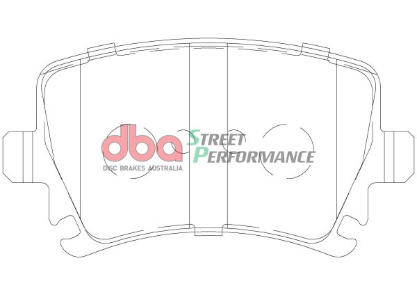 DBA Street Series En-Shield Plain Rear Disc & Street Performance Pad Kit 310 x 22mm for Audi A3 quattro 8P / Audi RS3 8P & More