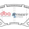 DBA Street Series Ceramic Rear Brake Pad Set 105.4 x 55.8 x 15.7mm for Audi A3 8P / Audi A3 Cabriolet 8P & More