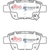 DBA Street Series Ceramic Rear Brake Pad Set 101.9 x 46.0 x 15.6mm for Toyota Alphard / Toyota Avensis & More