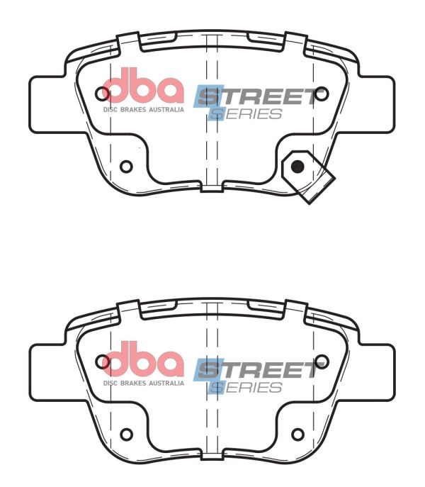 DBA Street Series Ceramic Rear Brake Pad Set 101.9 x 46.0 x 15.6mm for Toyota Alphard / Toyota Avensis & More