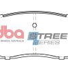 DBA Street Series Ceramic Front Brake Pad Set 138.9 x 57.9 x 17.1mm for Ford Edge (U387) / Mazda CX-7 & More