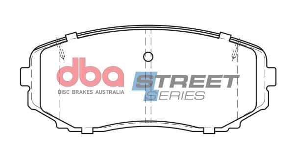 DBA Street Series Ceramic Front Brake Pad Set 138.9 x 57.9 x 17.1mm for Ford Edge (U387) / Mazda CX-7 & More