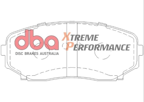 DBA Xtreme Performance Front Brake Pad Set 138.8 x 58 x 17.4mm for Ford Edge (U387) / Mazda CX-7 & More