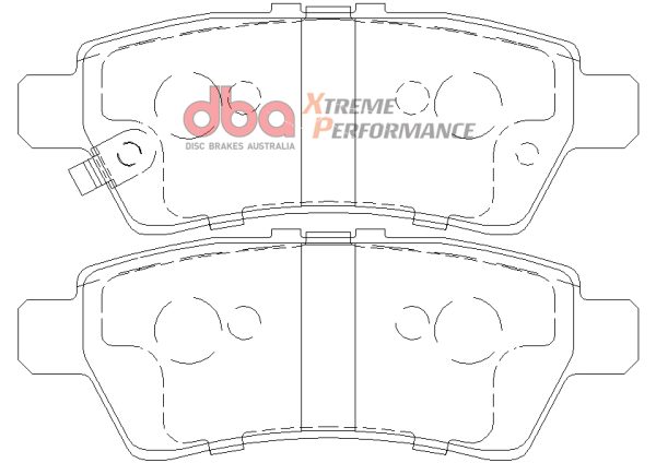 DB1919XP.jpg DBA Xtreme Performance Rear Brake Pad Set for Nissan Pathfinder