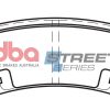 DBA Street Series Ceramic Rear Brake Pad Set 95.6 x 37.6 x 15.6mm for Toyota Corolla CDE120 / Toyota Corolla NDE120 & More