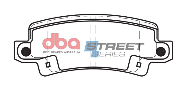 DBA Street Series Ceramic Rear Brake Pad Set 95.6 x 37.6 x 15.6mm for Toyota Corolla CDE120 / Toyota Corolla NDE120 & More