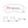 DBA Xtreme Performance Front Brake Pad Set 136.9 x 52 x 17.6mm for Citroen Berlingo / Citroen Berlingo First & More