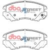 DBA Street Series Ceramic Front Brake Pad Set 131.4 x 59.9 x 16.3mm for Hyundai Grandeur / Hyundai Sonata / Hyundai Tucson Mk1