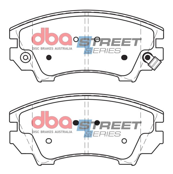 DBA Street Series Ceramic Front Brake Pad Set 142.0 x 66.3 x 17.2mm for Chevrolet Camaro (5th Gen) / Chevrolet Malibu & More