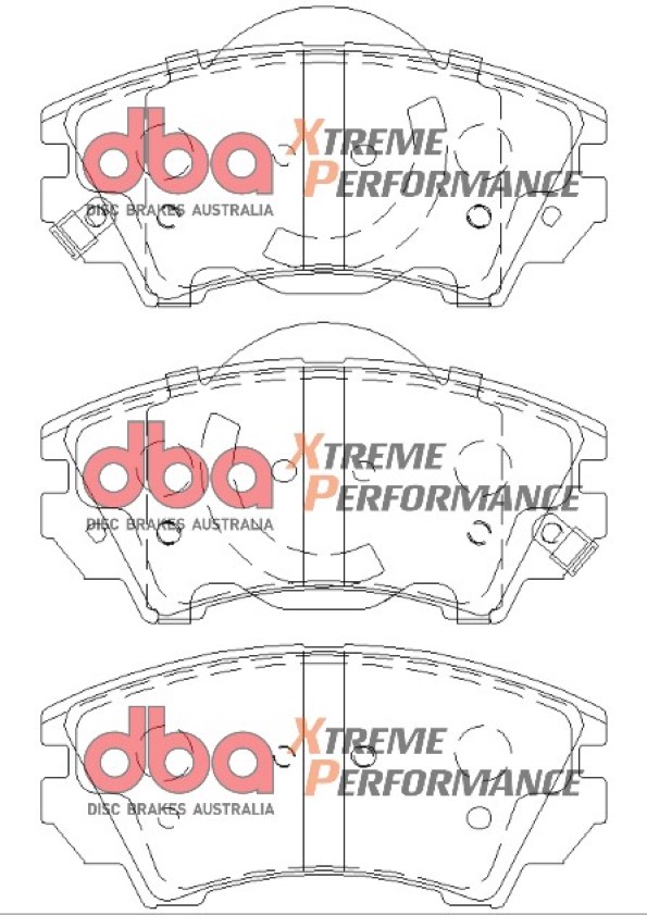 DB1925XP.jpg DBA Xtreme Performance Front Brake Pad Set 141.9 x 66.6 x 17.8mm for Chevrolet Camaro (5th Gen) / Chevrolet Malibu & More