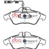 DBA Street Series Semi-Metallic Front Brake Pad Set 156.5 x 64.6 x 19.1mm for Mercedes Sprinter / Mercedes V-Class V200 & More
