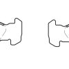 DBA Street Series Semi-Metallic Rear Brake Pad Set 156.5 x 55.4 x 17.6mm for Mercedes G-Wagon (W461) G290 D / Mercedes G-Wagon (W463) G270 D & More