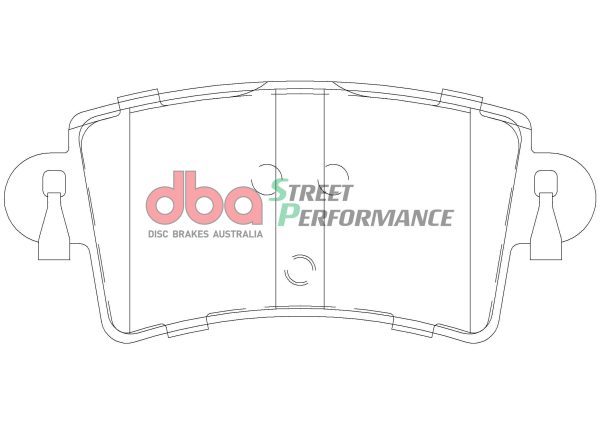 DBA Street Performance Rear Brake Pad Set 115.7 x 51.3 x 16.6mm for Nissan Interstar / Opel Movano & More