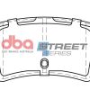 DBA Street Series Semi-Metallic Rear Brake Pad Set 115.8 x 51.4 x 16.3mm for Nissan Interstar / Opel Movano & More