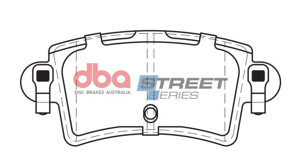 DBA Street Series Semi-Metallic Rear Brake Pad Set 115.8 x 51.4 x 16.3mm for Nissan Interstar / Opel Movano & More