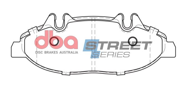 DB1965SS.jpg DBA Street Series Semi-Metallic Front Brake Pad Set for Mercedes-Benz Viano / Mercedes-Benz Vito