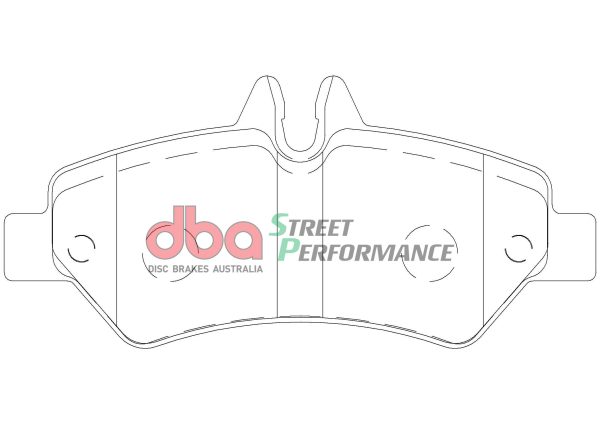 DBA Street Performance Rear Brake Pad Set 137 x 63.1 x 19mm for Mercedes Sprinter / Volkswagen Crafter 30 / Volkswagen Crafter 35
