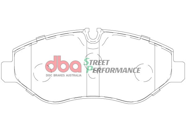 DBA Street Performance Front Brake Pad Set 163.15 x 67 x 20mm for Mercedes Sprinter / Mercedes Viano & More