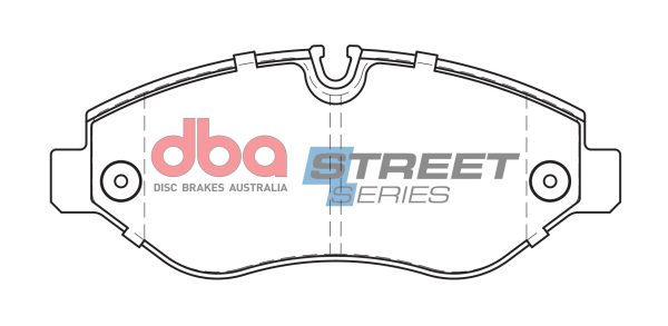 DBA Street Series Semi-Metallic Front Brake Pad Set 163.2 x 67.0 x 19.8mm for Mercedes Sprinter / Mercedes Viano & More