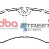 DBA Street Series Semi-Metallic Front Brake Pad Set 169.2 x 73.1 x 19.8mm for Mercedes Sprinter / Volkswagen Crafter 50