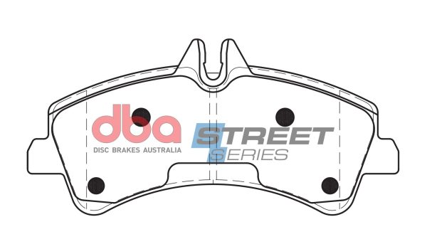 DBA Street Series Semi-Metallic Rear Brake Pad Set 164.9 x 78.2 x 19.7mm for Mercedes Sprinter / Volkswagen Crafter 50