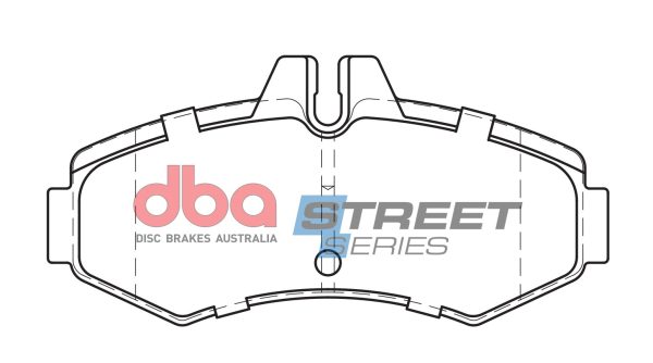 DBA Street Series Semi-Metallic Front Brake Pad Set 134.2 x 64.5 x 19.6mm for Mercedes V-Class V200 / Mercedes V-Class V220 TD & More