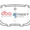 DBA Street Series Ceramic Rear Brake Pad Set 95.3 x 43.2 x 14.7mm for Ford Focus (Mk2) / Ford Galaxy (Mk2) & More