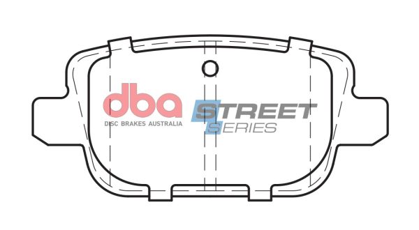 DBA Street Series Ceramic Rear Brake Pad Set 95.3 x 43.2 x 14.7mm for Ford Focus (Mk2) / Ford Galaxy (Mk2) & More