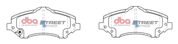 DBA Street Series Ceramic Front Brake Pad Set 146.7 x 63.5 x 15.9mm for Chrysler Grand Voyager / Dodge Journey & More