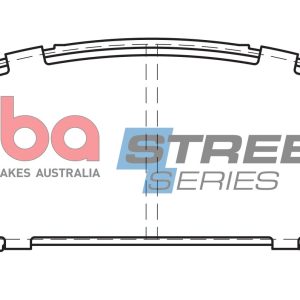 DBA Street Series Ceramic Front Brake Pad Set 166.6 x 59.3 x 17.5mm for Lexus ES300h / Lexus NX200 & More