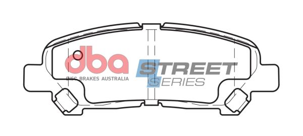 DB2005SS.jpg DBA Street Series Ceramic Rear Brake Pad Set for Toyota Highlander