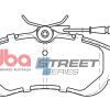 DBA Street Series Ceramic Front Brake Pad Set 129.8 x 54.8 x 18.3mm for Citroen Berlingo / Citroen Berlingo Multispace & More