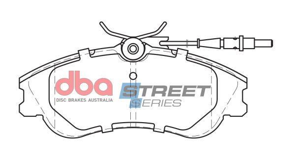 DBA Street Series Ceramic Front Brake Pad Set 129.8 x 54.8 x 18.3mm for Citroen Berlingo / Citroen Berlingo Multispace & More