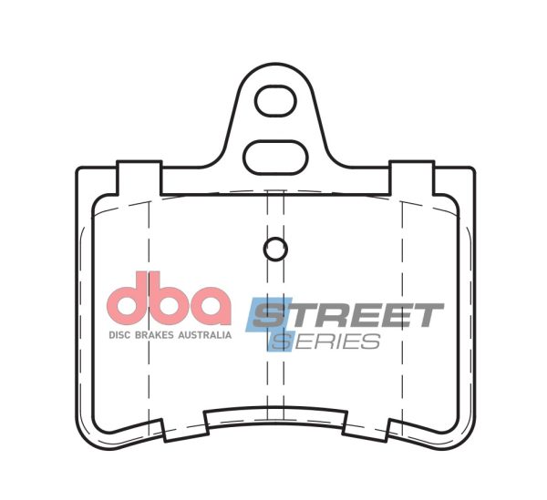 DB2017SS.jpg DBA Street Series Ceramic Rear Brake Pad Set 73.0 x 70.7 x 15.2mm for Citroen C5 / Citroen C5 Estate / Citroen C5 Saloon