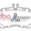 DBA Street Series Ceramic Front Brake Pad Set 116.5 x 57.2 x 15.4mm for Mercedes A-Class (W168) A140 / Mercedes A-Class (W168) A140L & More