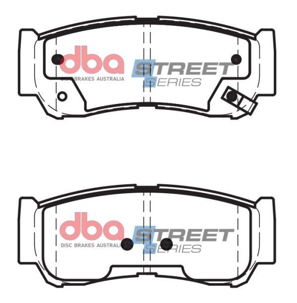DBA Street Series Ceramic Rear Brake Pad Set for Hyundai Santa Fe