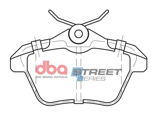DB2038SS.jpg DBA Street Series Ceramic Rear Brake Pad Set 90.0 x 50.4 x 15.8mm for Alfa Romeo 156 / Alfa Romeo 166 / Lancia Kappa