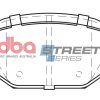 DBA Street Series Ceramic Rear Brake Pad Set 95.8 x 44.0 x 16.1mm for Alfa Romeo 147 / Alfa Romeo 156 & More