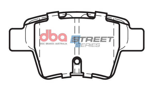 DBA Street Series Ceramic Rear Brake Pad Set 95.0 x 47.2 x 16.6mm for Citroen C4 / Peugeot 207 & More