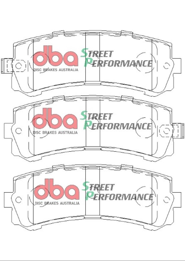 DBA Street Performance Rear Brake Pad Set for Nissan Patrol Y61
