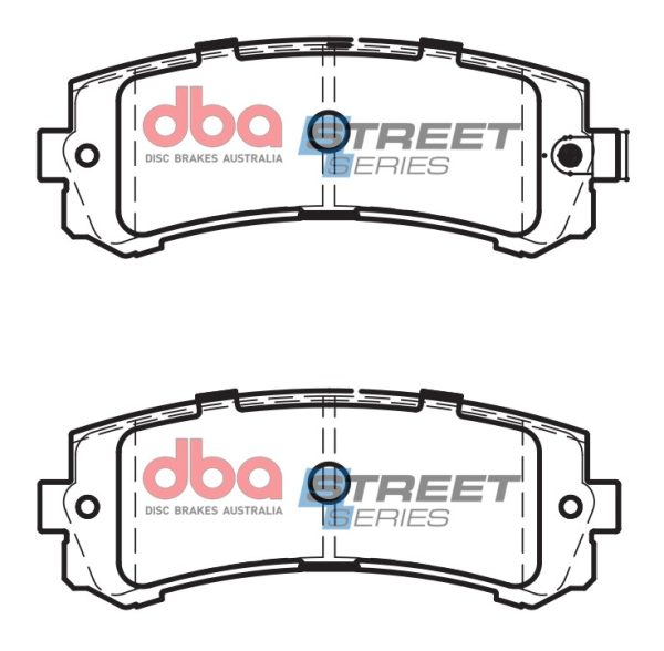 DBA Street Series Ceramic Rear Brake Pad Set for Nissan Patrol Y61