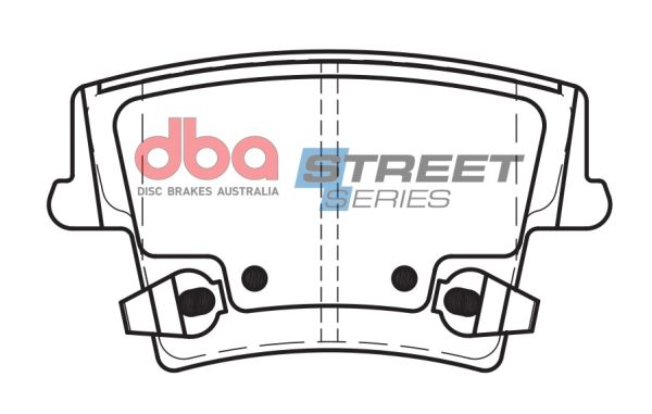 DB2062SS.jpg DBA Street Series Ceramic Rear Brake Pad Set 101.2 x 57.5 x 16.5mm for Chrysler 300C / Dodge Challenger & More