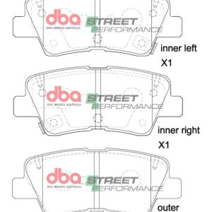 DB2076SP.jpg DBA Street Performance Rear Brake Pad Set 99.8 x 41.1 x 14.7mm for Hyundai i-30 GD / Hyundai i-30 PD & More