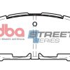 DB2159SS.jpg DBA Street Series Ceramic Front Brake Pad Set 122.7 x 49.5 x 15.6mm for Lexus CT200h / Toyota Prius Plug-in ZVW35 & More