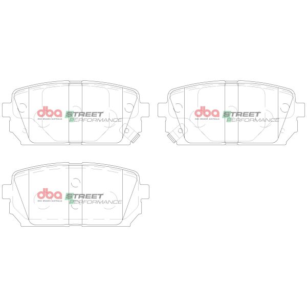 DBA Street Performance Rear Brake Pad Set for Kia Carens
