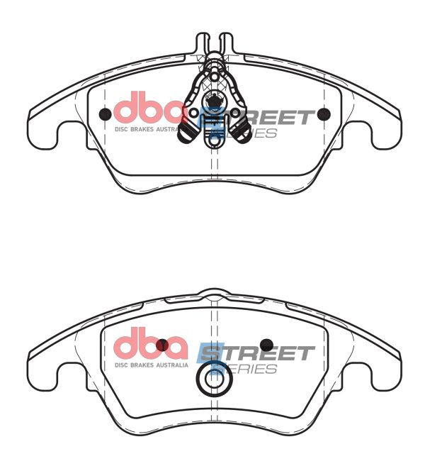 DB2183SS.jpg DBA Street Series Ceramic Front Brake Pad Set 188.2, 188.2 x 80.8, 73.7 x 18.1mm for Mercedes C-Class (W204) C280 / Mercedes C-Class (W204) C280 4Matic & More