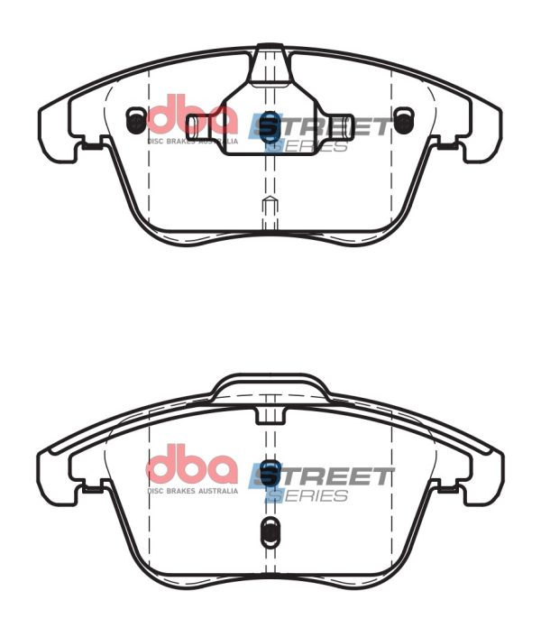 DB2184SS.jpg DBA Street Series Ceramic Front Brake Pad Set 155.3, 155.2 x 66.7, 71.9 x 19.0mm for Audi A4 Allroad quattro / Audi A4 B8 & More