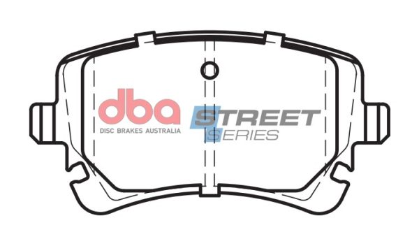 DBA Street Series Ceramic Rear Brake Pad Set 116.1 x 58.9 x 16.2mm for Audi A4 Convertible quattro / Audi A6 allroad quattro C6 & More